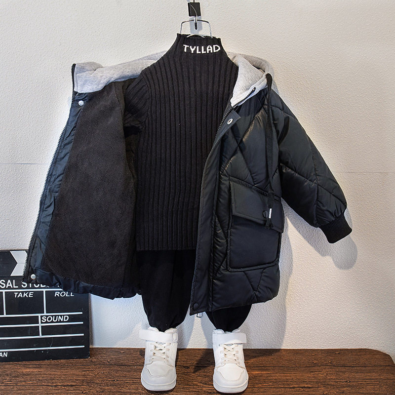 加厚加绒男童保暖羽绒棉服2025新款冬季童装连帽男孩棉袄外套上衣,淘宝优惠券,粉丝福利购,淘宝优惠卷