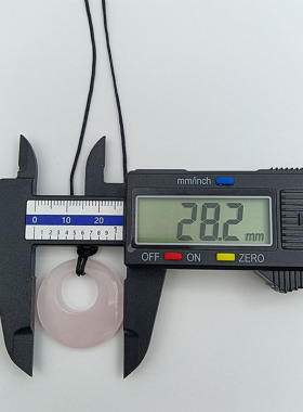 天然彩宝粉色水晶尼龙绳男女项链