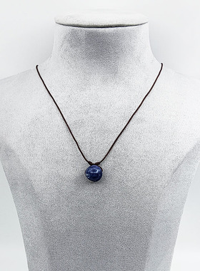 纯天然彩石纤维绳男女易护理项链