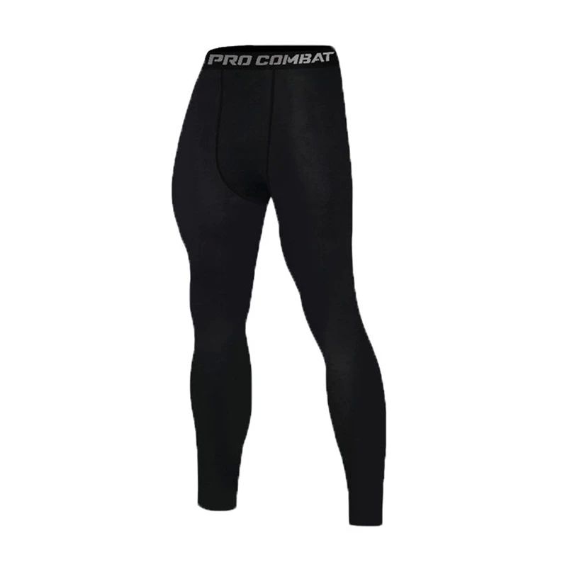 Compression pants men tight leggings thin elastic bottom Spo - 图0