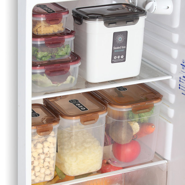 Sealed jar, grains, kitchen storage, food grade transparent plastic jar, box, snacks, dry goods, tea storage jar