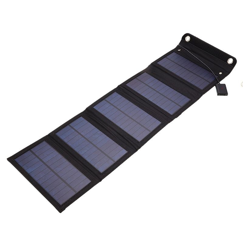 太阳能充电板单晶硅发电板快充手机户外折叠移动电源USB充电器30W