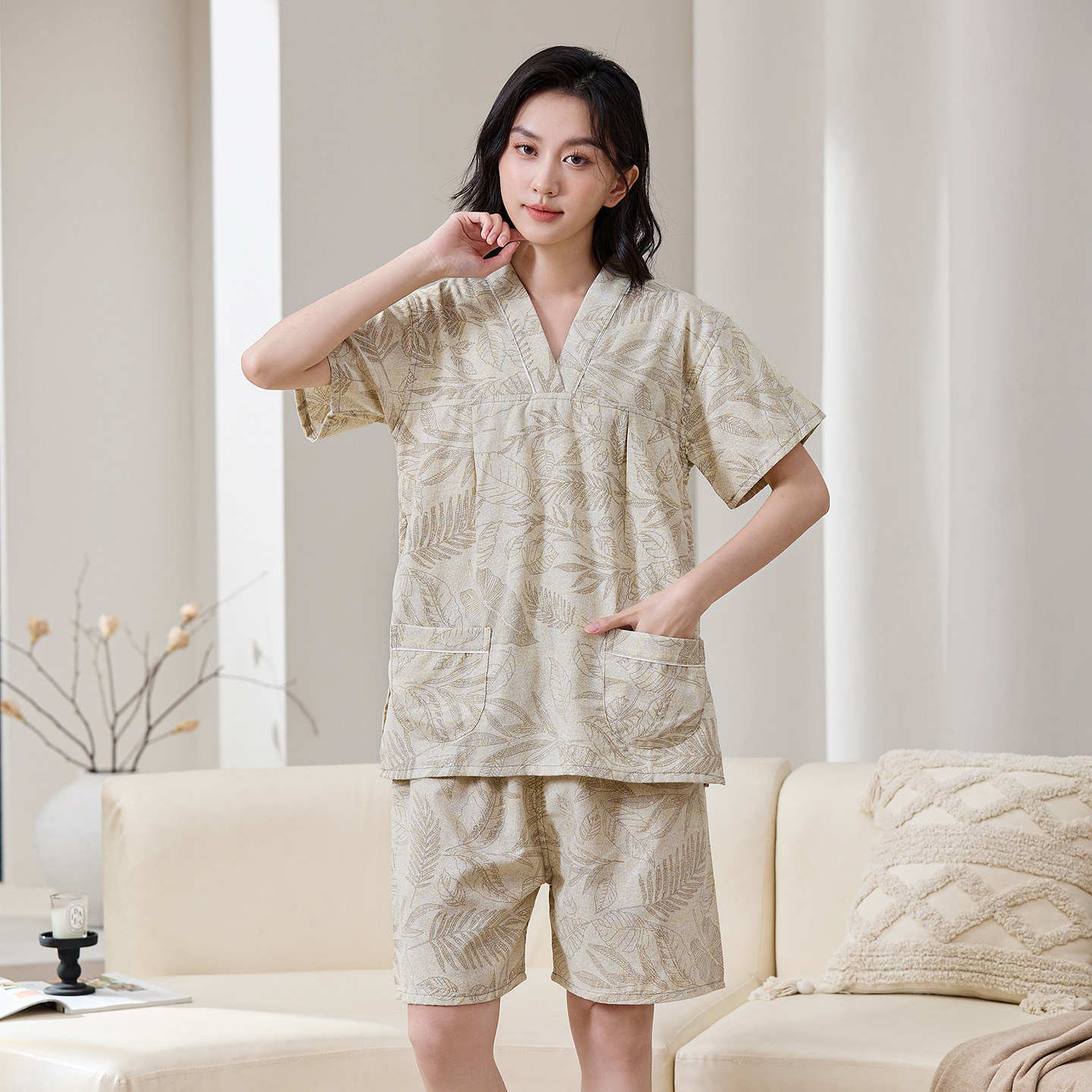 汗蒸服2025新款纯棉女胸部双层男款桑拿按摩服情侣大码浴服家居服,淘宝优惠券,粉丝福利购,淘宝优惠卷