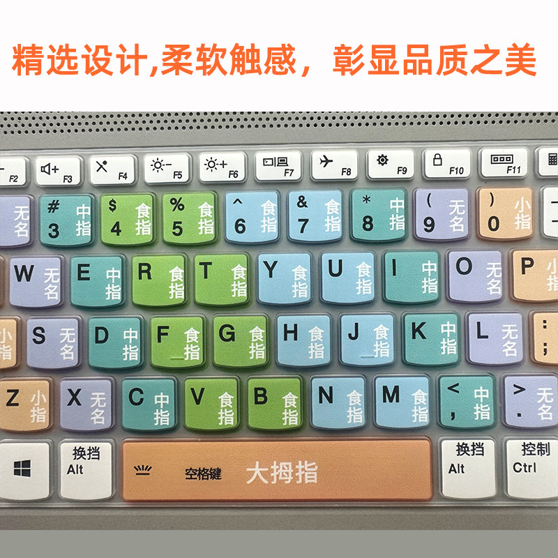 适用苹果笔记本电脑小学生指法练习仿真键盘新手小白拼音打字神器