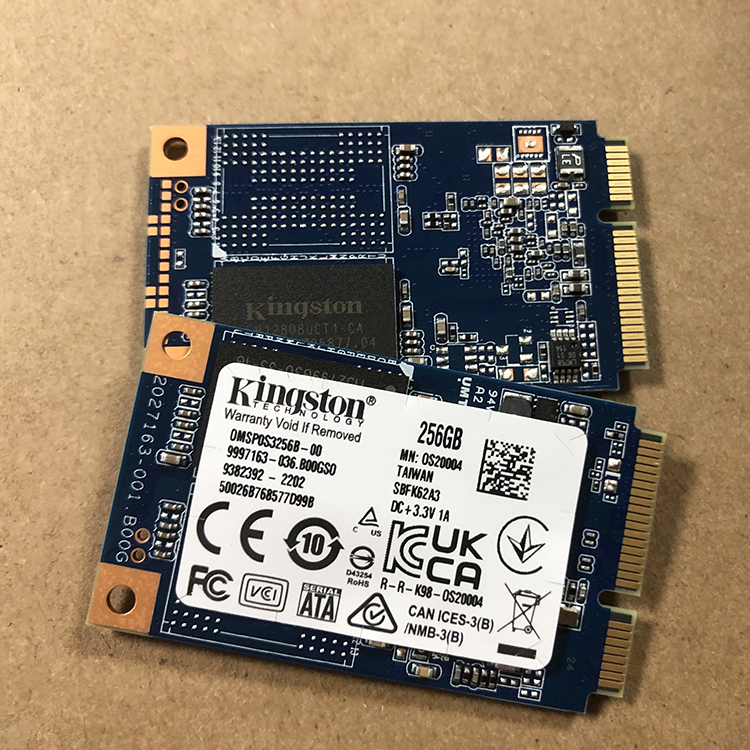 Kingston金士顿msata 128g原厂256g 512G固态全新零通电工控硬盘 - 图0