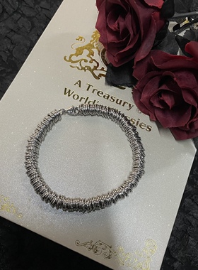 圈圈手链男原创设计简约时尚钛钢不掉色高级感个性嘻哈百搭手饰女