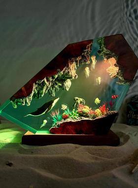 海洋生物桌面装饰摆件创意小夜灯