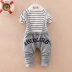 Bé trai mặc đồ mùa thu cho bé cotton mùa xuân 2-3-4 tuổi trẻ em bib 0-1 quần áo trẻ em - Phù hợp với trẻ em thời trang bé trai Phù hợp với trẻ em