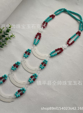 复原秦汉四层仿玉璜璎珞汉服古装配饰项链战国魏晋宿命玉衡女款