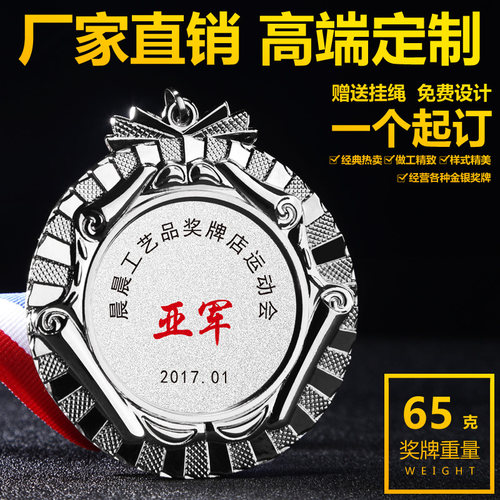 运动会奖牌三好学生成绩儿童奖励优秀学习标兵阅读小明星全勤奖章 - 图1