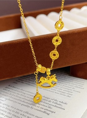 小红书爆款碎冰冰马上有钱项链