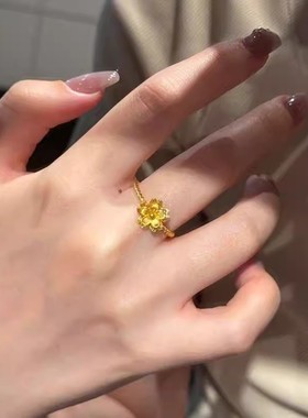 高级小众设计感轻奢镀18k金精致