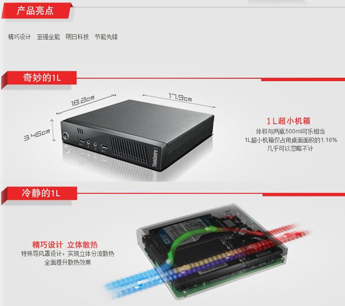 二手迷你小主机i5i7迷你台式固态微型小机箱电脑办公thinkcentre-图3