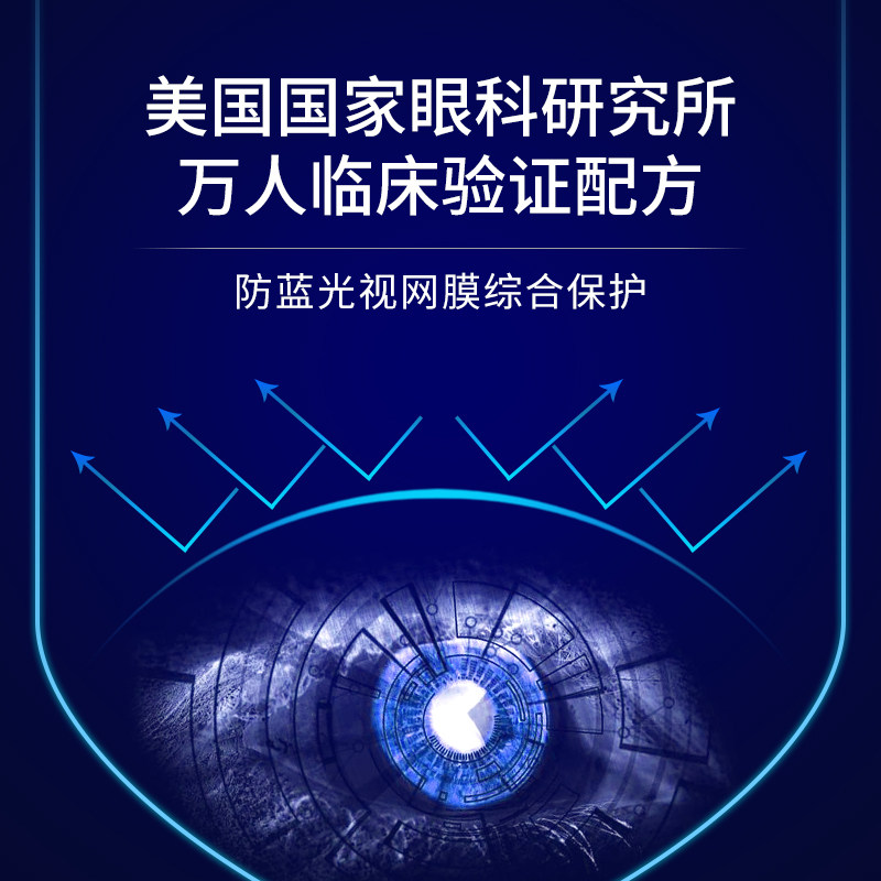 新品赫熙蓝光盾护眼宝hech胶囊 HECH赫熙海外叶黄素