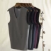 Áo hai dây liền mạch ấm áp cho nam cộng với nhung dày Slim nhung gây sốt sốt áo sơ mi nam vest mùa thu thủy triều - Dệt kim Vest