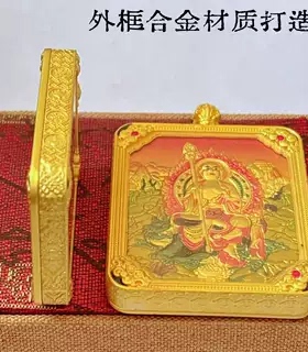 藏式唐卡十二生肖守护神本命年嘎乌挂牌吊坠民族风编织绳项链礼盒
