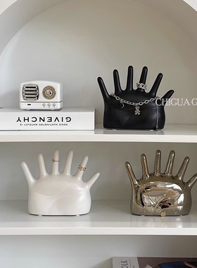 中古轻奢摆件小众高级感化妆台装饰家居服装店软装斗柜梳妆台卧室