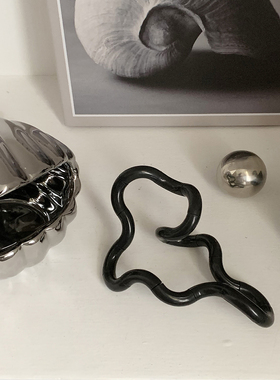 秘密卡车ins摆件莫比乌斯环 抽象塑料几何曲线弯曲民宿不规则装饰