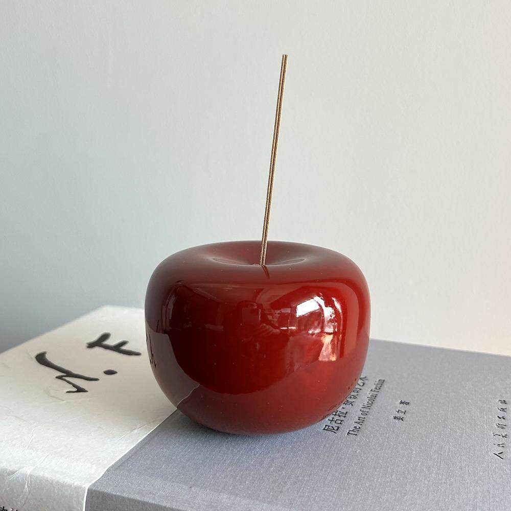 秘密卡车创意小众木制新年苹果插香设计红苹果香插木摆件ins装饰,淘宝优惠券,粉丝福利购,淘宝优惠卷