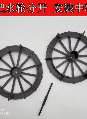 招财鱼缸池转水塑料观景配件假山