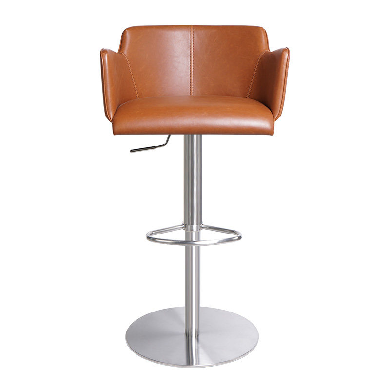 HEDUEN不锈钢吧椅吧凳现代厨房可升降旋转酒吧椅子扶手吧台椅H718,淘宝优惠券,粉丝福利购,淘宝优惠卷