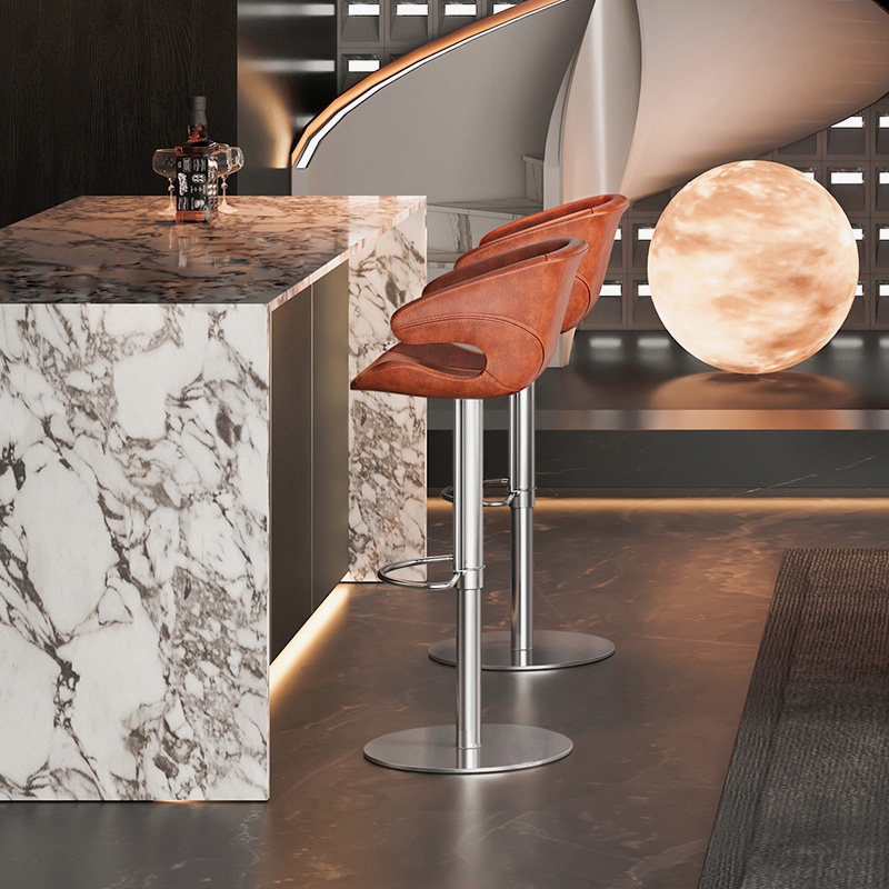 欧式高脚凳倒台椅轻奢家用吧台椅子 轻奢高级感吧台凳H7126 7168,淘宝优惠券,粉丝福利购,淘宝优惠卷