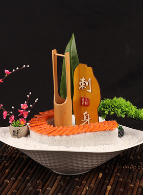 仿真三文鱼鹅肝刺身模型