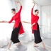 Khiêu vũ phù hợp với nữ hiện đại Trung Quốc cổ điển khiêu vũ cơ thể tập thể dục quần áo phương thức rộng chân quần vuông nhảy show - Khiêu vũ / Thể dục nhịp điệu / Thể dục dụng cụ
