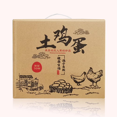 土鸡蛋包装盒寄打包防震防摔30/40/50/60/100枚快递专用蛋托定做 - 图0