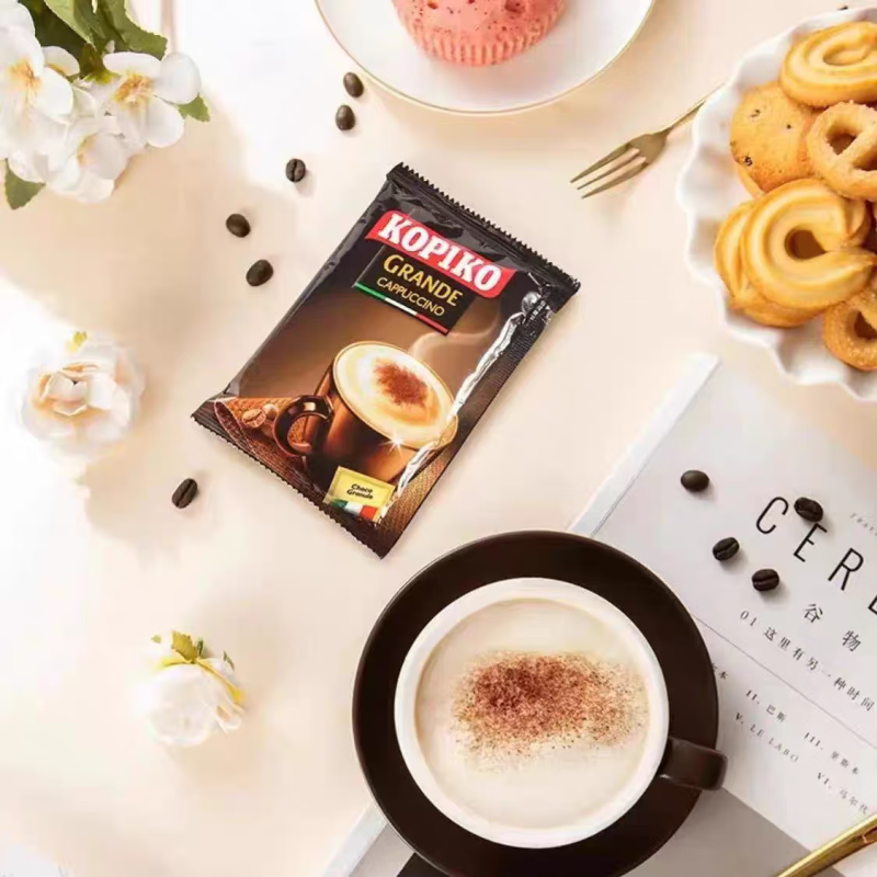 KOPIKO印尼进口可比可卡布奇诺600g袋装三合一速溶白咖啡提神学生 - 图1