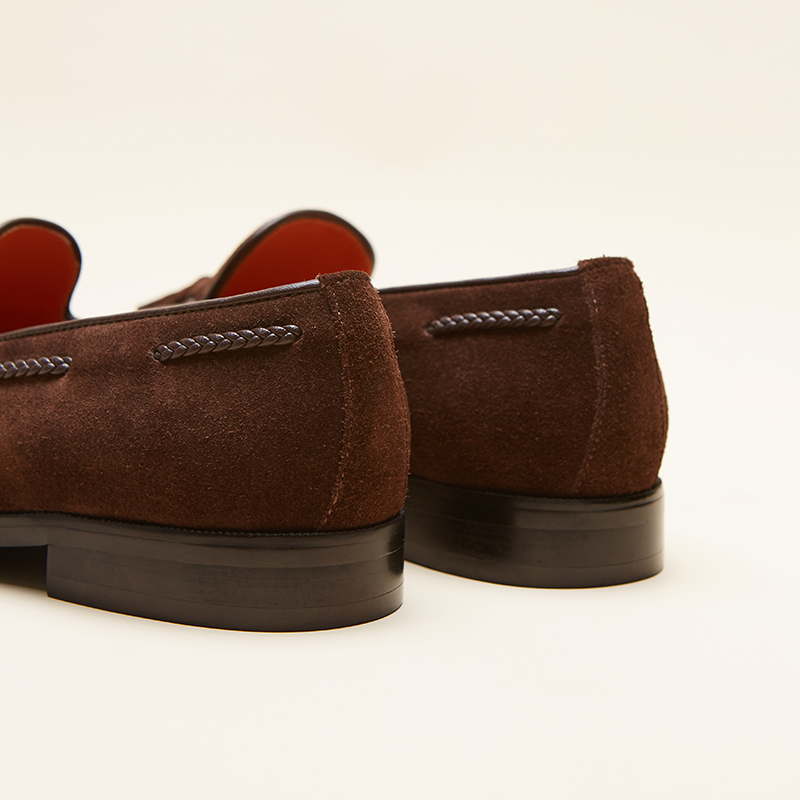 【blake翻毛小牛皮】chioryn青润乐福鞋男士英伦风豆豆鞋休闲皮鞋 - 图2