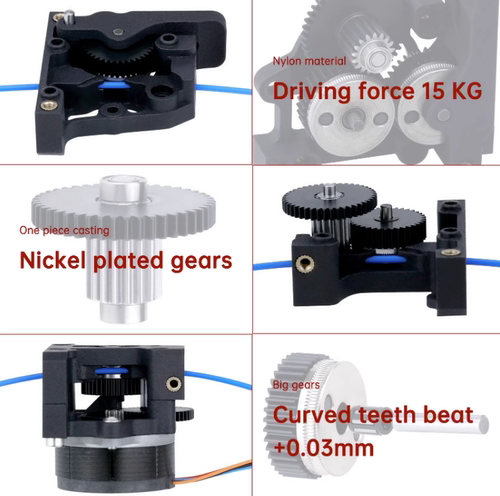 3d打印机配件硬化钢HGX-extruder尼龙挤出机和高品质齿轮组套件-图2