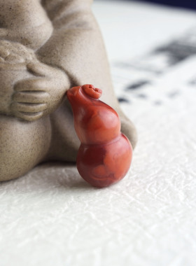 天然可爱配饰南红情侣