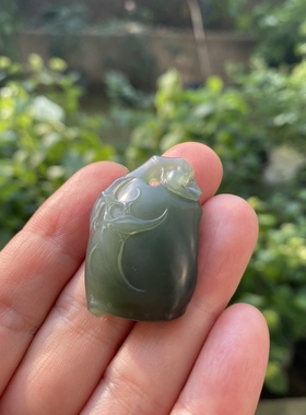 节节高吊坠天然和田玉青竹男女