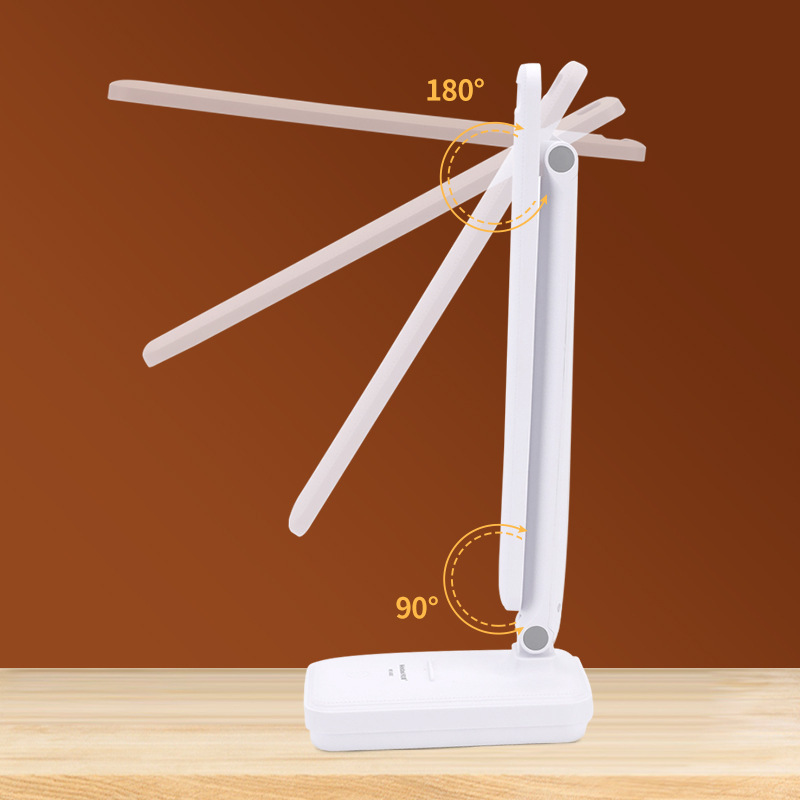 充电台灯LED学生学习护眼宿舍床头书桌阅读读写卧室折叠带支架
