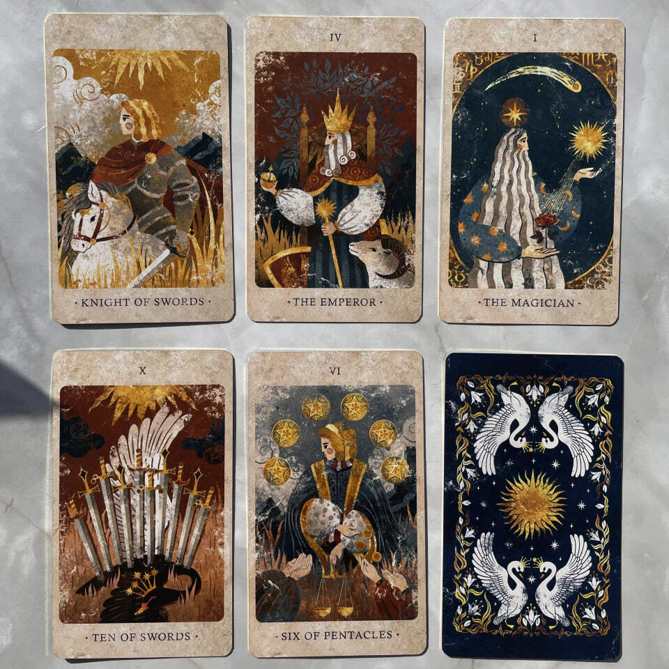 【现货】进口正版太阳王国塔罗牌 Solar Kingdom Tarot-图0