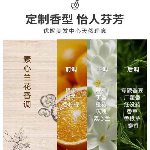 优妮马油洗发水生姜茶麸套装正品舒爽控油去屑官方正品 - 图2