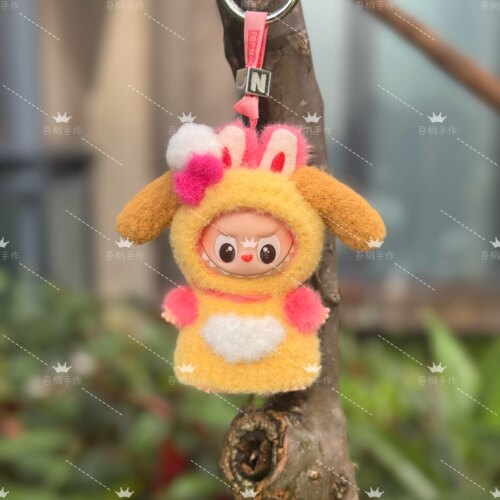labubu4.0小蜜蜂娃衣套装拉布布4代心底密码搪胶公仔娃衣衣服 - 图0