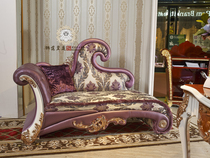 Lion Fall Royals Luxury European-style solid wood imported cloth Art Guido Princess Chair Hand Carved Flower Head Layer Cow Leather and Duffy