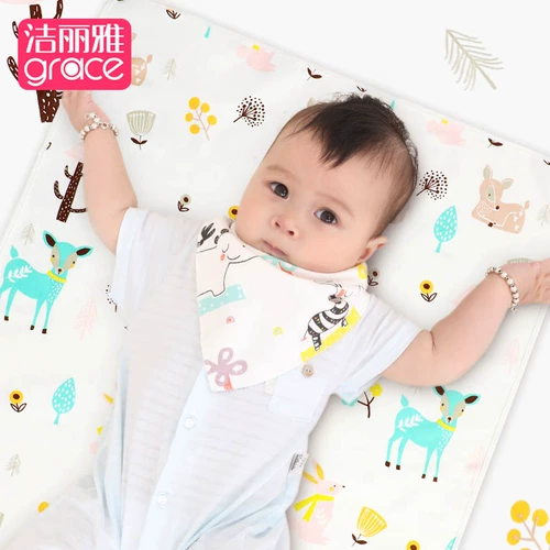 Детская водонепроницаемая дышащая большая хлопковая простыня, можно стирать