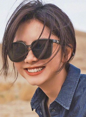 韩版大框非偏光墨镜看HUD驾驶镜