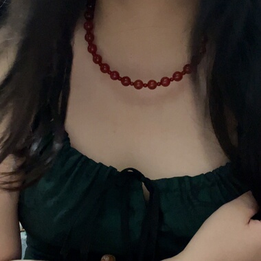 Willa｜许我耀眼露思同款天然红玛瑙手链项链幸运红色高级感显白