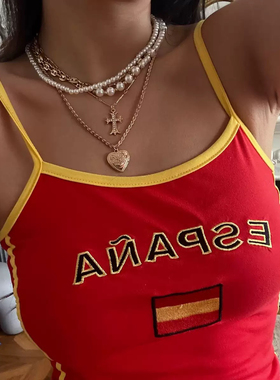 Willa｜YK2爱心十字架项链辣妹甜酷部落风亚文化小众氛围感锁骨链