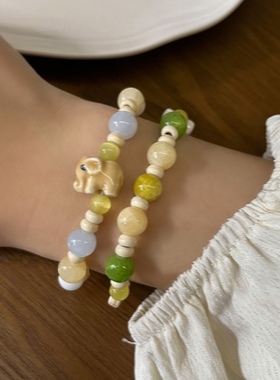 设计感小象手链串珠Willa甜美女