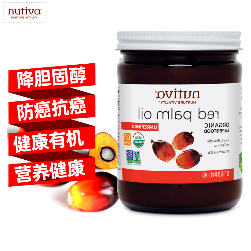 美国进口有机初榨红棕榈油444ml