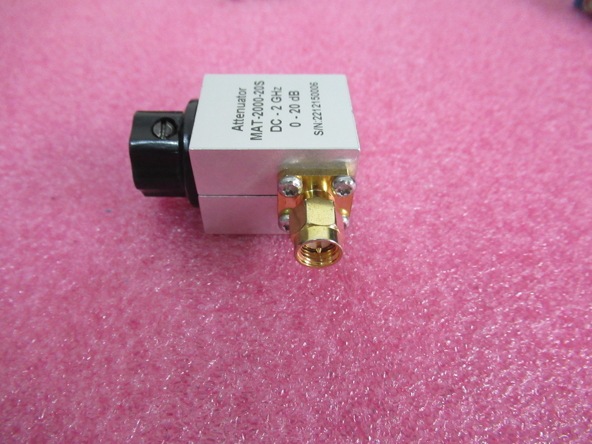 MAT-2000-20S DC-2GHz 0-20dB SMA 射频微波同轴连续可调衰减器 - 图0