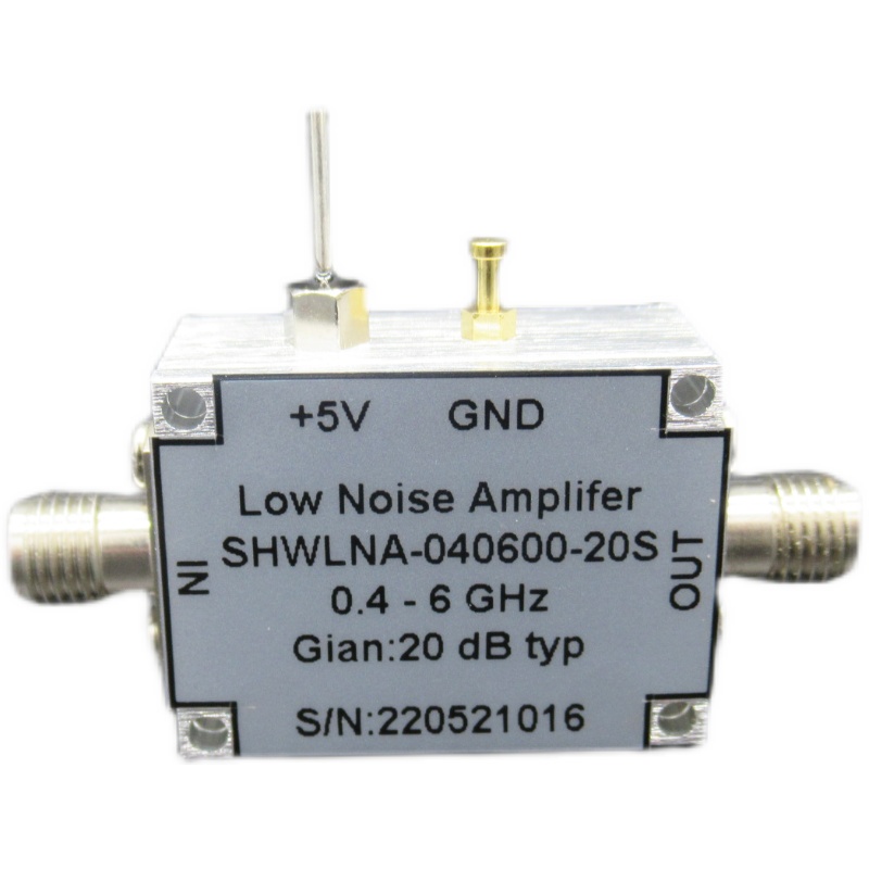0.4-6GHz 400-6000MHz 17dBm功率 20dB增益 射频低噪声 放大器 - 图2
