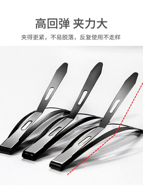 UPLUS黑色一字夹bb夹边夹隐形