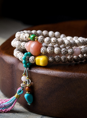 原创设计新国风原生态星月菩提子手串民族风文玩首饰佛珠饰品送礼