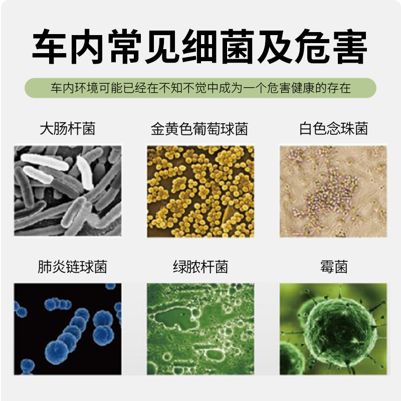 美国百适通车内除味剂消毒杀菌喷雾空气清新剂汽车空调除臭除异味 - 图1